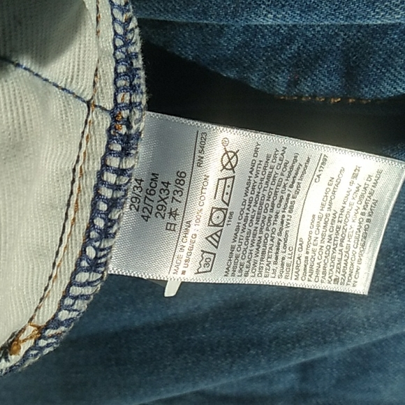 πGap 1969 PreWashed Soft Straight Leg TALL Jeans NWOT ~ size 29 X 34 - Picture 6 of 16